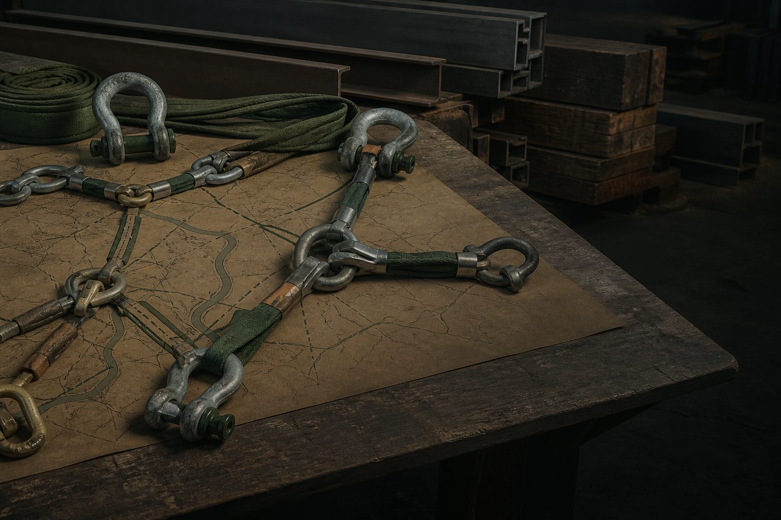 Logistics links representing coordinated trade partners